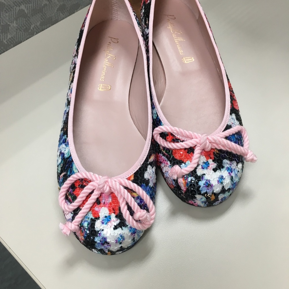 Pretty Ballerinas Flat Sequin Shoes